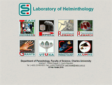 Tablet Screenshot of helminthology.cz